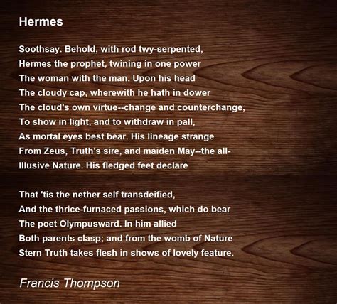 hermes poem|poem the bird of Hermes.